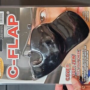 Markwort Batter's C-Flap Face Protector: BLACK: LHB-B BLACK: NEW IN PACKAGE